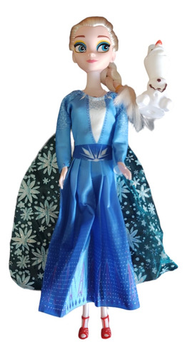 Muñeca Frozen Ana Y Elsa Cantan Libre Soy Español
