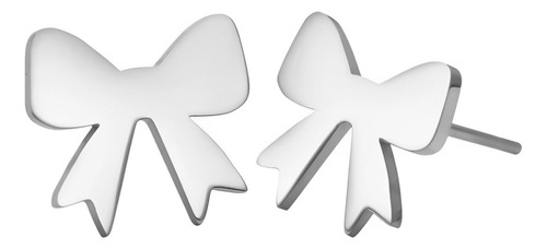 Aretes Mujer Lazo Regalo Joya Plata 950