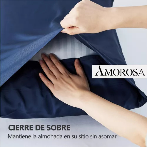 2pcs Funda De Almohadas Impermeable Protector - Estándar Color Azul