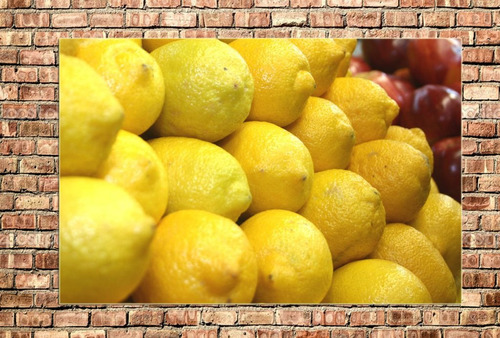 Cuadro 60x90cm Limon Lemon Frutas Citricos Cocina Alimentos
