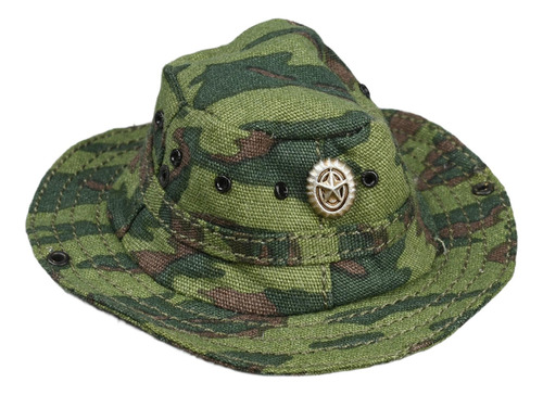 Modelo De Sombrero De Camuflaje Verde 1:6 Para Figuras De