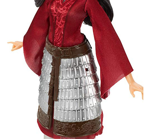 Muñeca Disney Mulan Con Armadura Y Atuendos Intercambiables