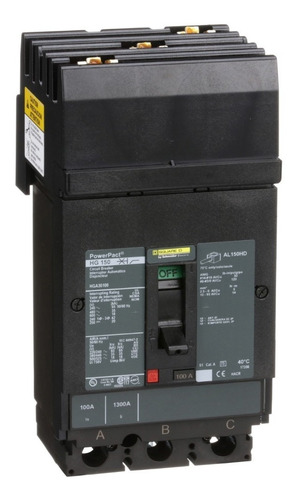 Interruptor Termomagnético Hga 3p 100a Schneider Hga36100