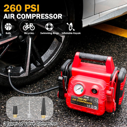 Arrancador De Batería Automotriz 12v 1000a Con Compresor De