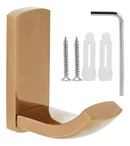 Colgador De Pared De Latón Dorado Rosa Simple Para Ropa, Som