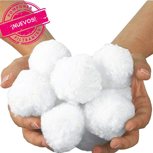 Imagen 2 de 10 de Limpieza Pileta: Pompones Filtrantes Filtro Fluvial 2 Bolsas