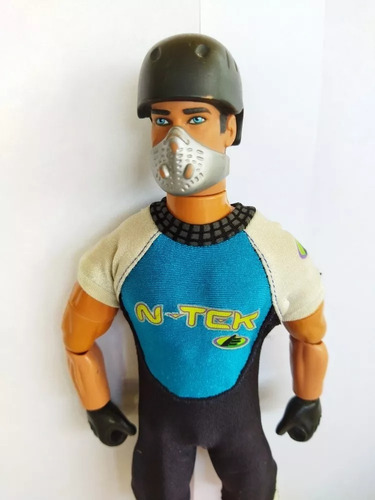 Action Man Traje Acuático Buzo N Teck Máscara Casco 1992 (Usado)