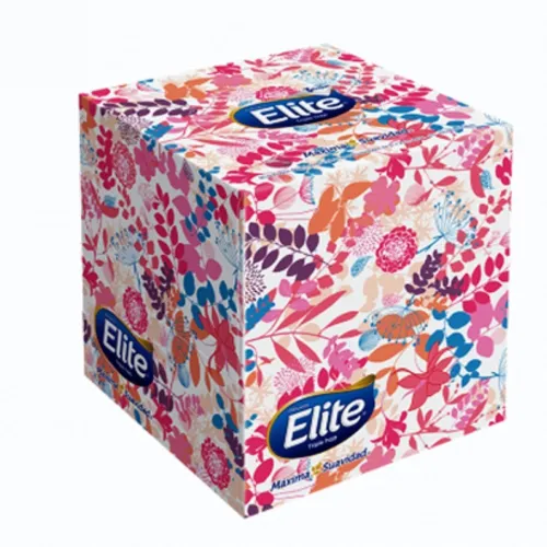 Pañuelos Elite Cubo Triple Hoja X 60 Unidades