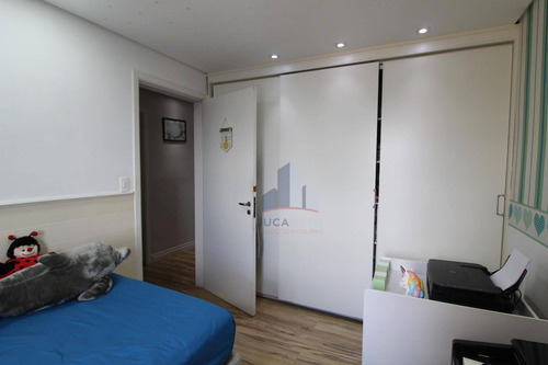 Imagem 15 de 25 de Apartamento Com 3 Dormitórios Sendo 1 Suíte À Venda, 105 M² Por R$ 530.000 - Vila Bocaina - Mauá/sp - Ap1174