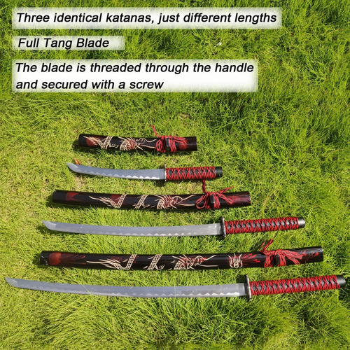 Katana Japonesa Hecha A Mano De 3 Piezas