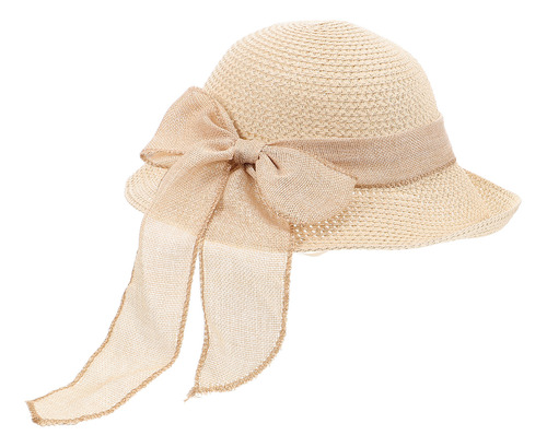 Moderno Sombrero De Playa De Paja Grande Con Decoración De L