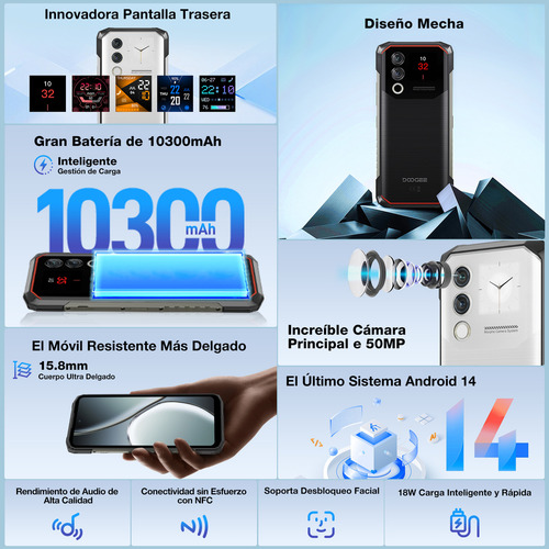 Doogee Blade 10 Max Gaming Celular 20 GB de RAM 256 GB ROM