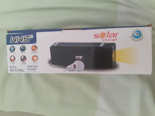 Caixa De Som Bluetooth Movida A Energia Solar