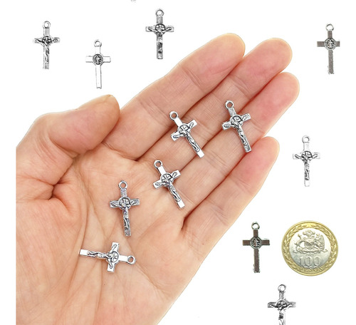 40 Charm Dije Cruz Cruces Catolico Religioso - Bisuteria - C