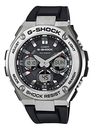 Pantalla Analógico-digital Casio Gst-s110-1acr G Shock Q Par