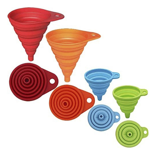 Y Set De Embudo De Cocina 4 Paquete, Pequeños Y Grandes,