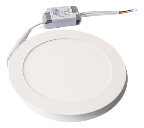 Spot Panel Led Embutir Techo 6w Circular Luz Fria Color Blanco