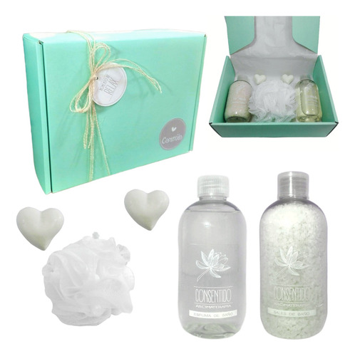 Set Kit Caja Regalo Gift Box Spa Aroma Jazmin Zen N24 Relax