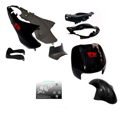 Kit Cachas Plasticos Guerrero Trip Tunning Omx4