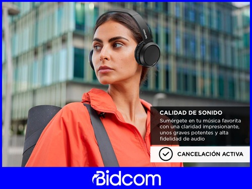 Audífono C/microf. Philips Tah4205bk Bt 29h Bass Boost Usb C