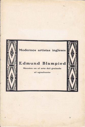 Años 20 Dossier Grabados Aguafuerte Edmund Blampied La Pluma