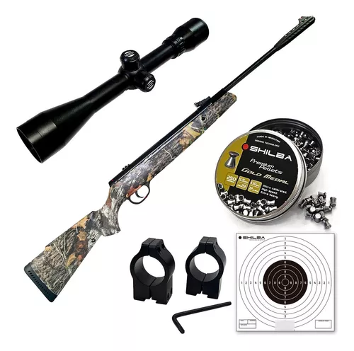 rifle Aire Comprimido Webley Nitro Camo 5.5 Mira Balines