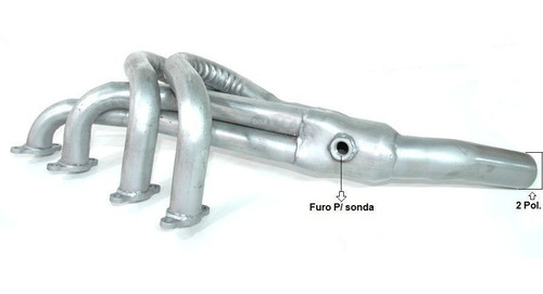 Imagem 3 de 3 de Coletor Dimensionado 4x1 Para Motor Ap C Ar Ou Dh
