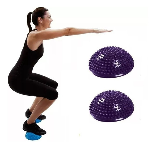 Mini Bosu Entrenamiento Equilibrio Estabilidad C/ Base 22 Cm