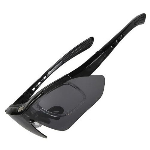 Imagem 2 de 6 de Oculos Rockbros Esportivo Ciclista Com 5 Lentes Suporte Grau