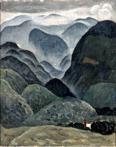 Imagen 1 de 3 de Lienzo Tela Canvas Arte Paisaje Tamiji Kitagawa 1932 87x110