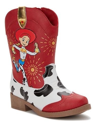 Botas Jessie Vaqueras Niña Original Disney  Rojo T 7us/14mx