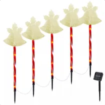 Comprar Pack X5 Estacas Navideñas Led 2,6 M Luces Navidad Exterior Solares Campana\u002Fcálida Luces Navidenas Solares Campana\u002Fcálida Luces Navideñas Estacas Solares Luces Navidad Solar Okshop
