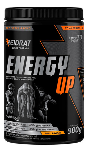 Energy Up Reidrat Pt 900gr Palatinose Taurina Beta Pré Intra