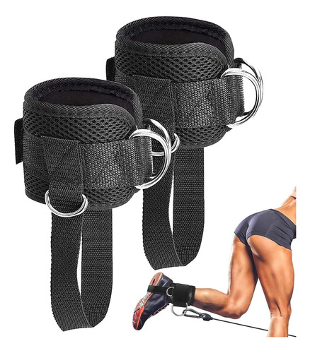 Par Tobilleras De Polea Para Ejercicios De Piernas Y Glúteos