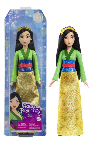 Muñeca articulada Mulan con accesorios de princesas Disney