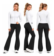 Conjunto Deportivo Lycra Para Mujer Manga Larga Y Pants