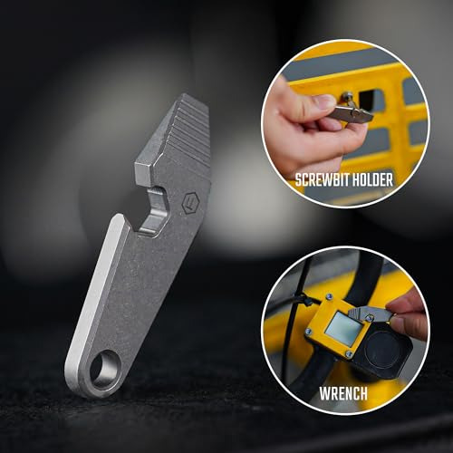 Multiherramienta 6 En 1 Llavero Mini Crowbar Edc Titanio