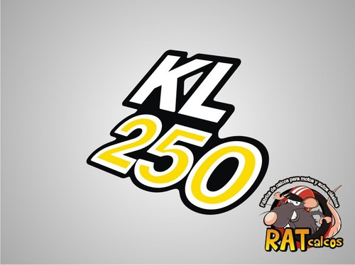 Calcos Kawasaki Kl 250 / Cachas / Kit X 2