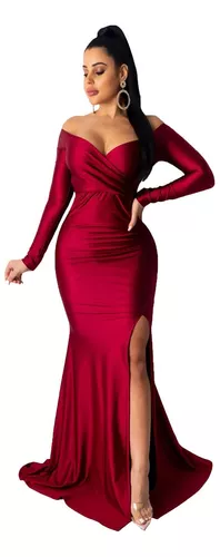 Vestidos Manga Larga Elegantes | MercadoLibre 📦