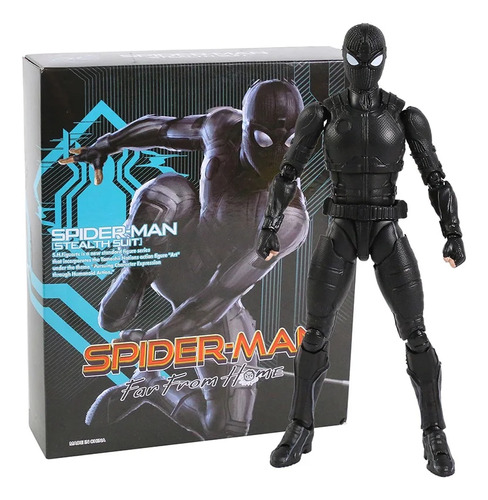Figura De Spider-man Far From Home Spiderman Stealth Suit De