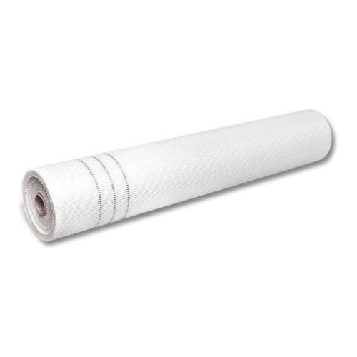 Malla Revoque Fibra De Vidrio 5 X 5 Mm Rollo 1 X 50m 90gr Blanco Mate
