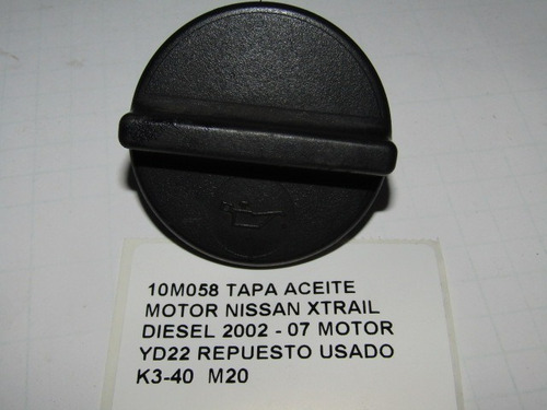 Tapa Aceite Motor Nissan Xtrail Diesel 2002 - 07 Motor Yd22