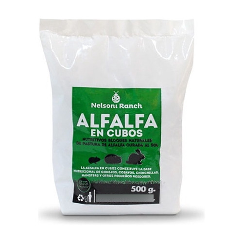 Alfalfa En Cubo Nelsoni Ranch 500g Hamster Conejos Cobayos