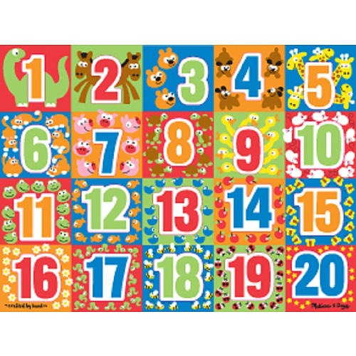 Melissa & Doug Gran Puzzle Chunky - 123 Números