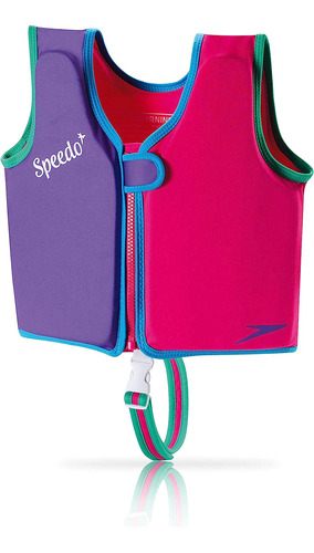 Chaleco Speedo Salvavidas P/niños Talle L Unisex Rosa/morado