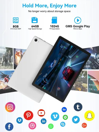Tablet Whitedeer Android 14 Octa-core 8 Gb Ram 64 Gb Rom 10.
