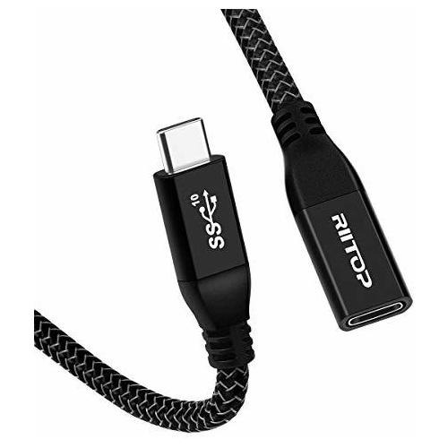 Cable De Extensión Usb C Riitop De 6 Pies, Usb Tipo C Macho