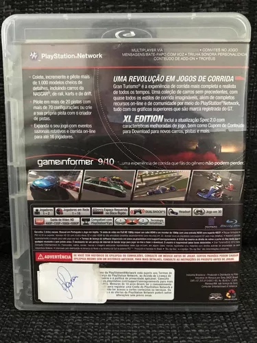 Gran Turismo 5 Xl Edition para Playstation 3, Jogo de Videogame  Playstation 3 Usado 64502165