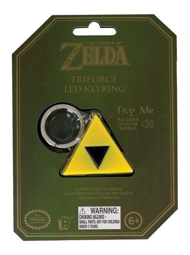 Llavero Con Luz Tri-fuerza Zelda