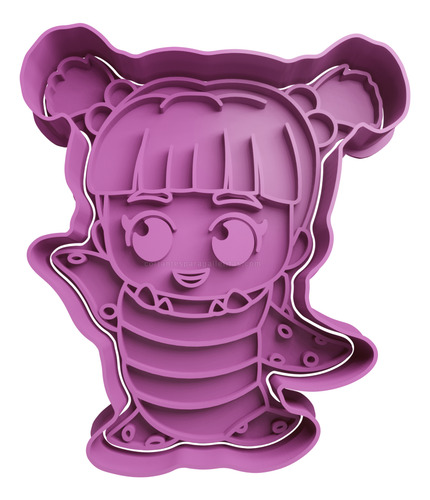 Cortador De Galletas De Niña Con Monstruos